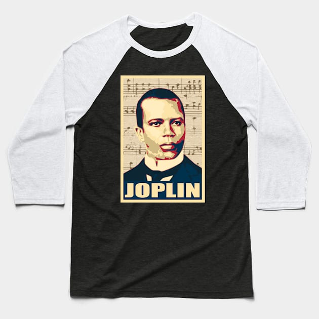 Scott Joplin Baseball T-Shirt by Nerd_art